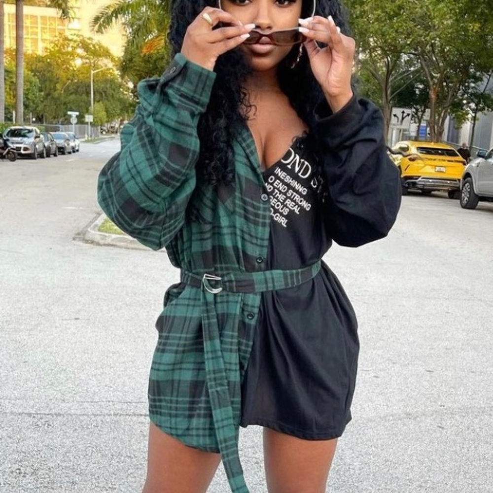 Flannel dress